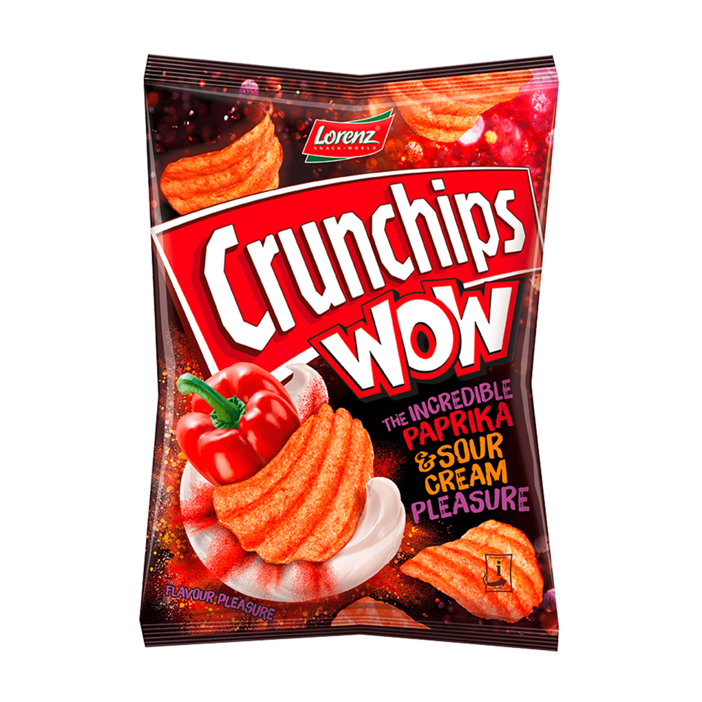 Crunchips WOW The Incredible Paprika and Sour Cream Pleasure