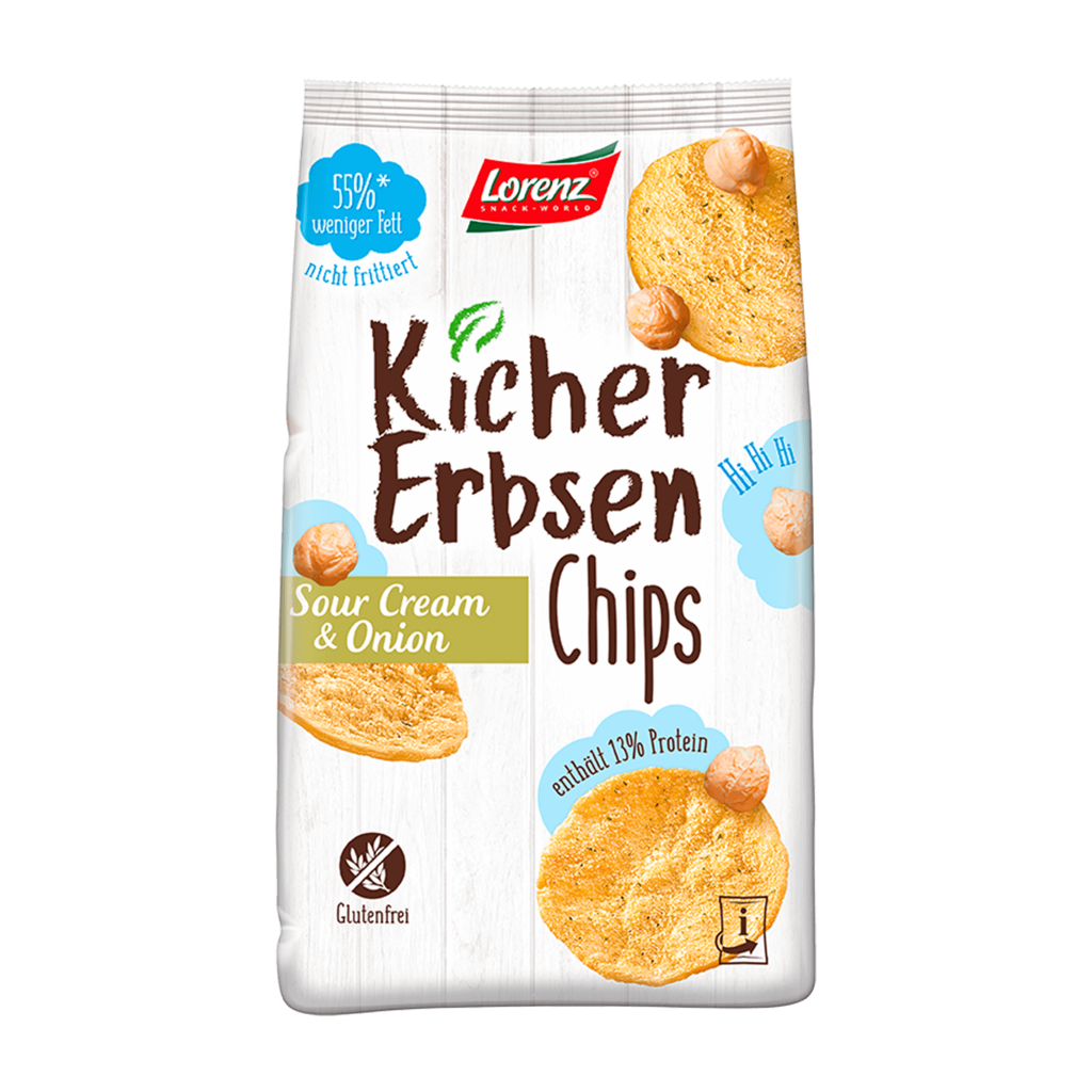 Kichererbsen-Chips Sour Cream & Onion