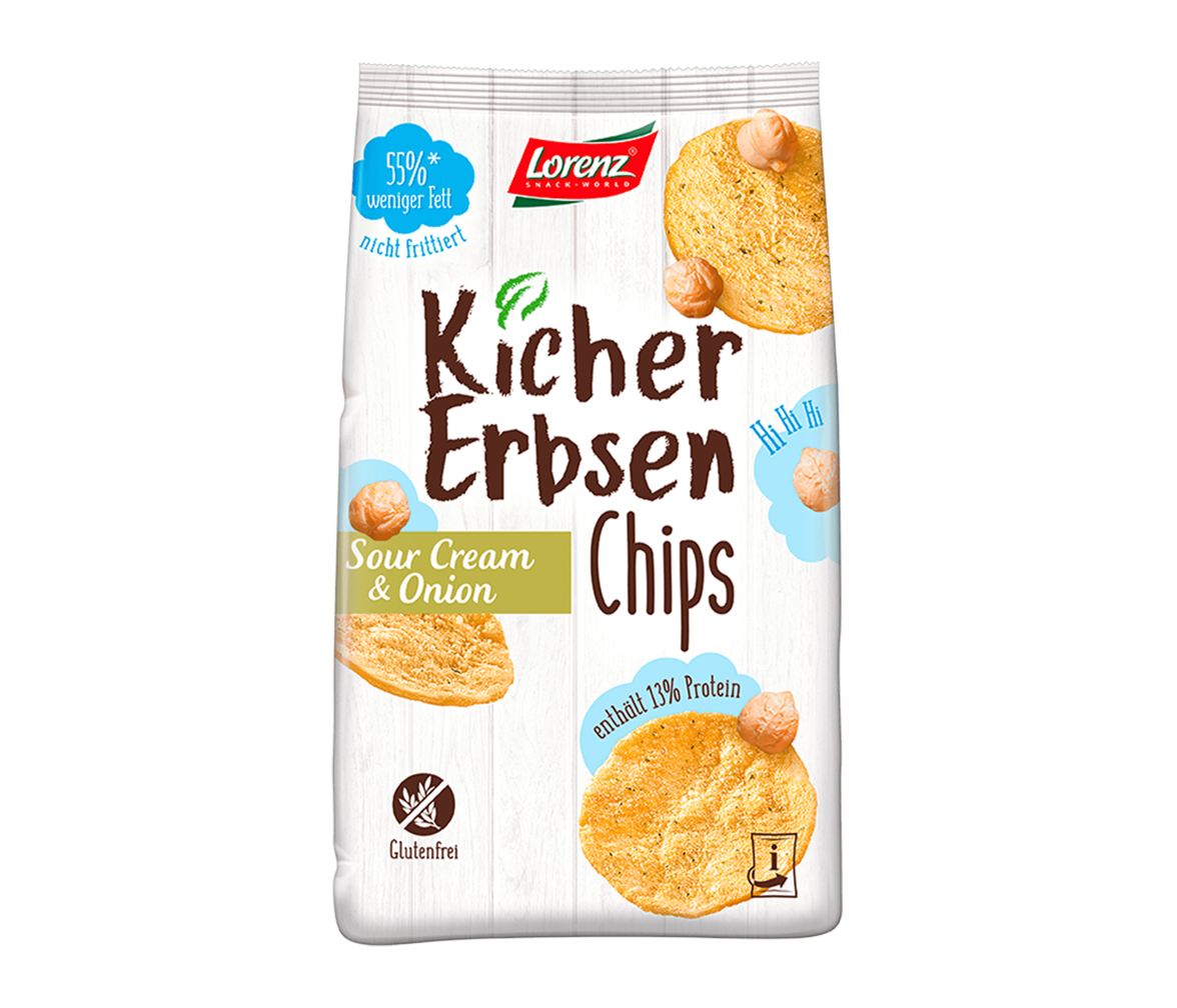 Kichererbsen-Chips Sour Cream & Onion