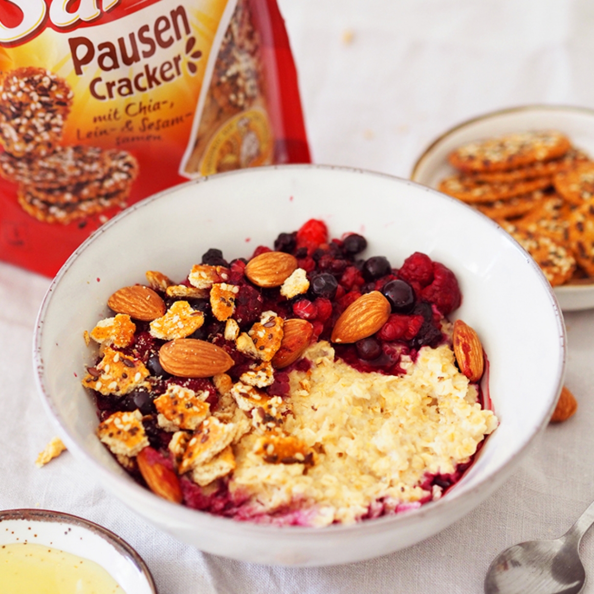 Porridge mit PausenCracker Topping