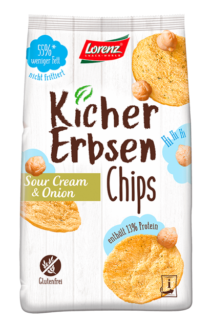 Kichererbsen-Chips Sour Cream & Onion